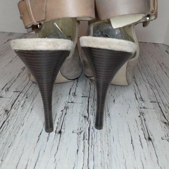 Michael Kors Open Toe Mule Heels 9 - Picture 6 of 10